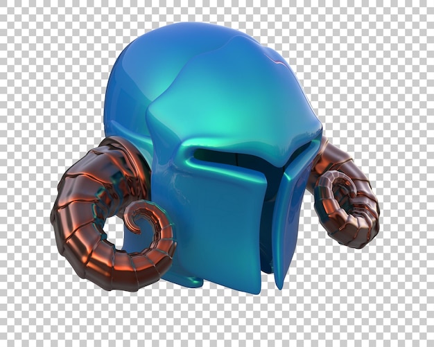 PSD el casco de gladiador aislado en el fondo ilustración de renderización 3d