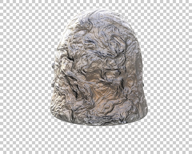 PSD el casco de gladiador aislado en el fondo ilustración de renderización 3d