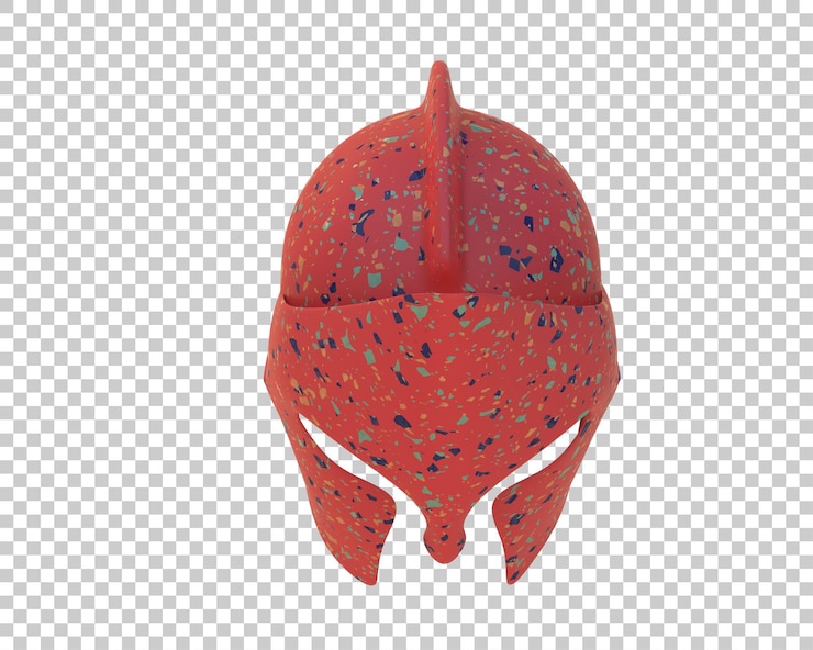 PSD el casco de gladiador aislado en el fondo ilustración de renderización 3d