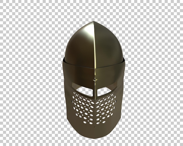 PSD el casco de gladiador aislado en el fondo ilustración de renderización 3d