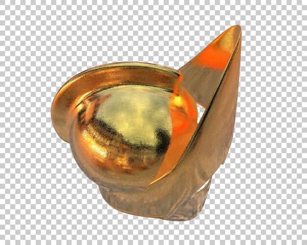 PSD el casco de gladiador aislado en el fondo ilustración de renderización 3d