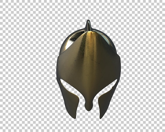 PSD el casco de gladiador aislado en el fondo ilustración de renderización 3d