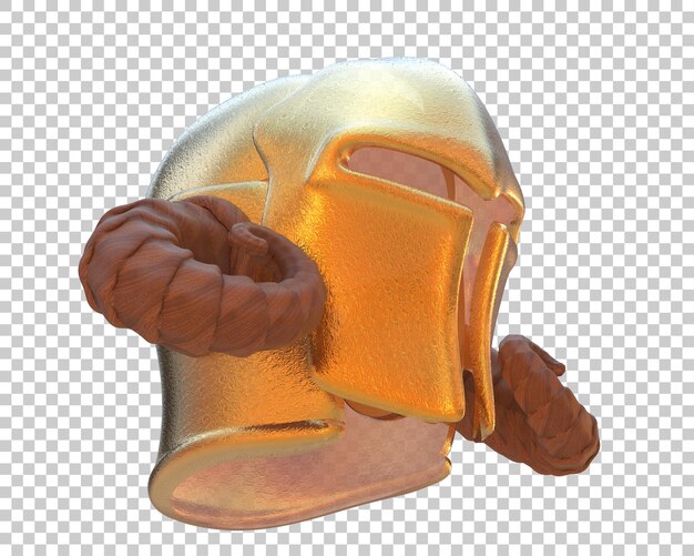 El casco de gladiador aislado en el fondo Ilustración de renderización 3D