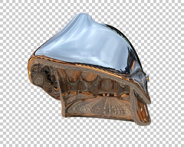 PSD el casco de gladiador aislado en el fondo ilustración de renderización 3d