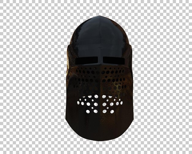 El casco de gladiador aislado en el fondo Ilustración de renderización 3D