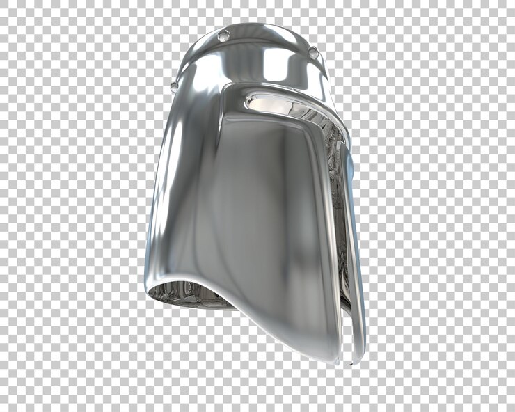 PSD el casco de gladiador aislado en el fondo ilustración de renderización 3d