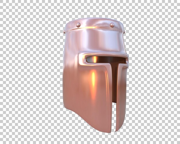 PSD el casco de gladiador aislado en el fondo ilustración de renderización 3d