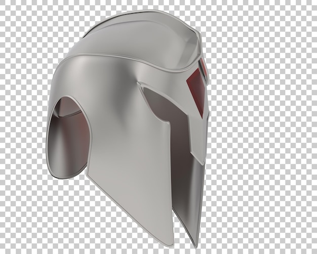 Casco de gladiador aislado sobre fondo transparente Ilustración de renderizado 3d