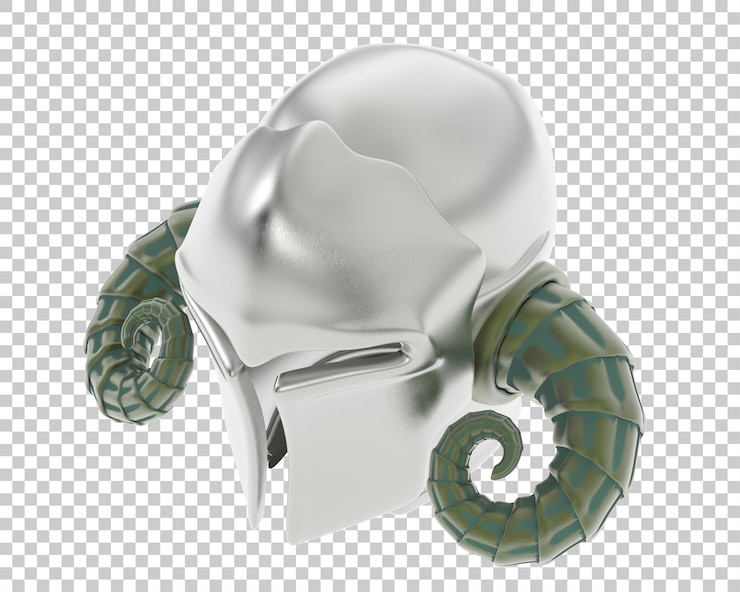 PSD casco de gladiador sobre fondo transparente ilustración de renderizado 3d