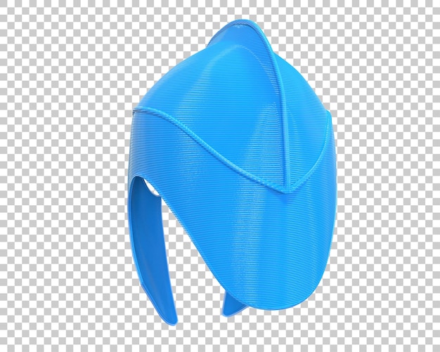 Casco de guerra aislado en el fondo Ilustración de renderización 3D