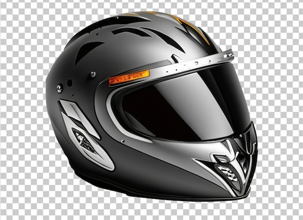 Casco de moto negro modelo 3d