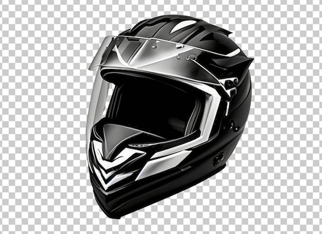 Casco de moto negro modelo 3d