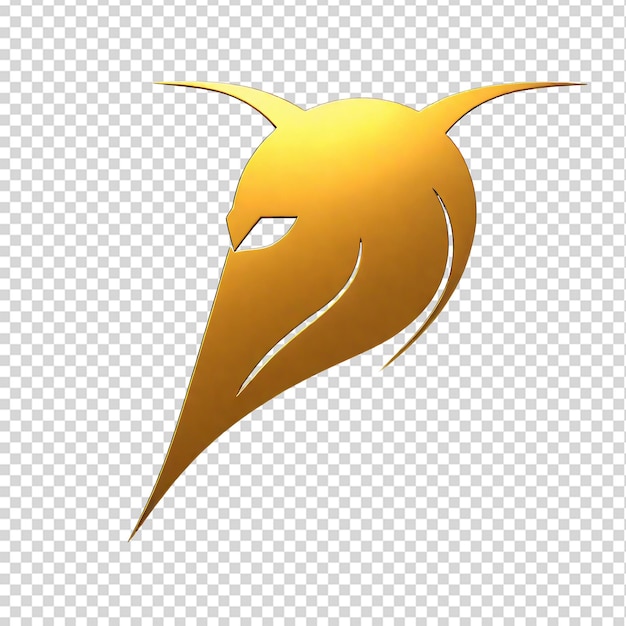 casco de ninja dorado aislado en el fondo transparente ilustración