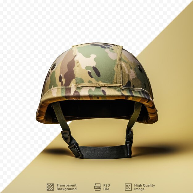 PSD un casco con las palabras ejército en él