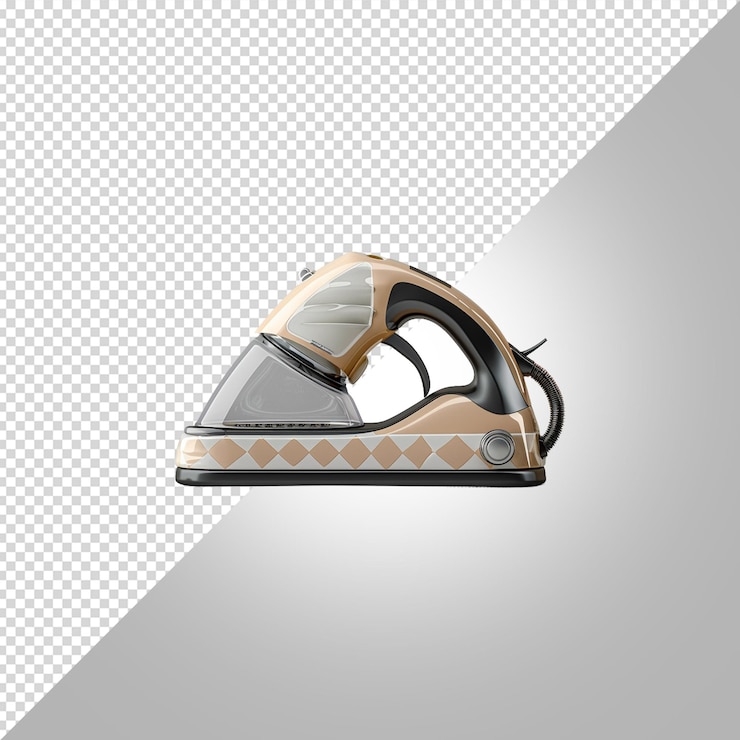 PSD un casco de plata y oro con un fondo blanco y negro