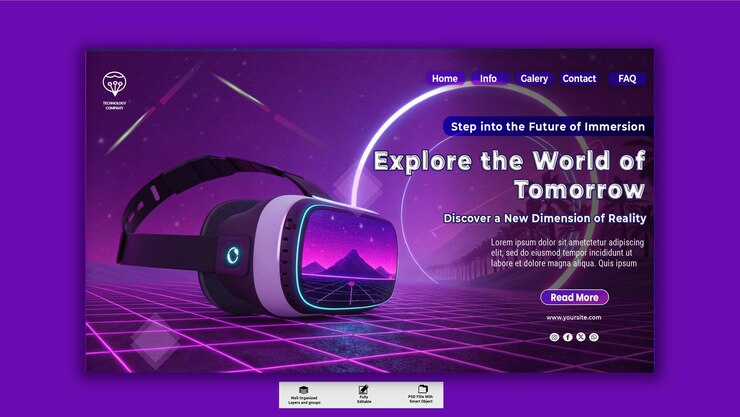 PSD casco de realidad virtual