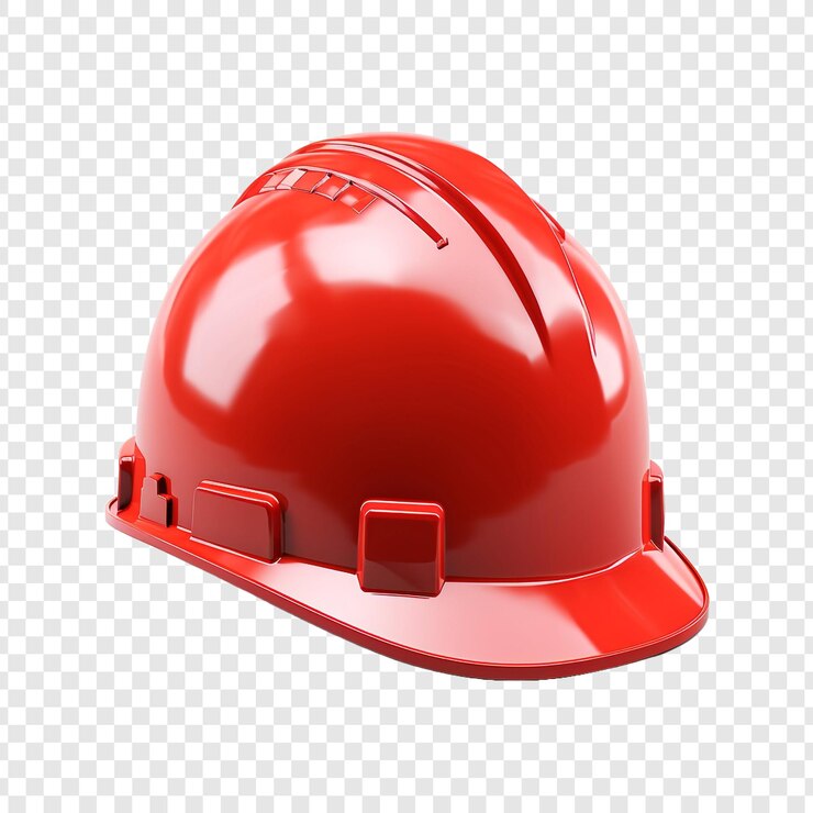 PSD casco de seguridad aislado sobre un fondo transparente