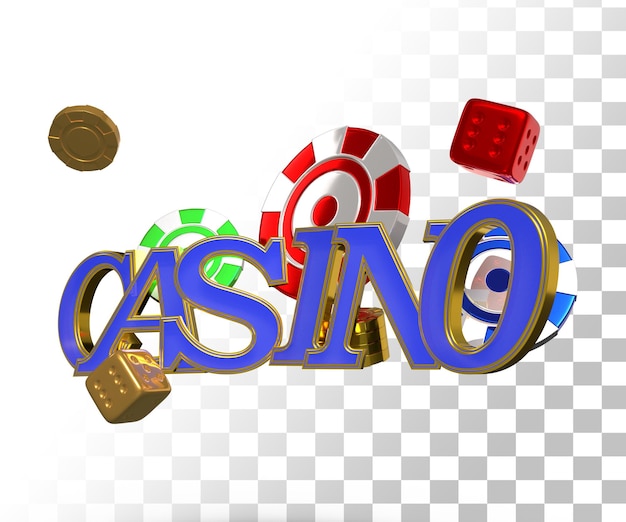 PSD casino-3d-text