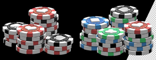 Casino poker chip, online-glücksspiel-clipart. 3d-rendering