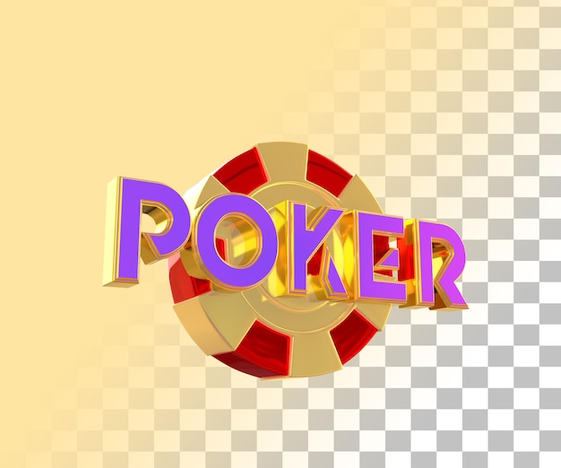 PSD casino texto 3d