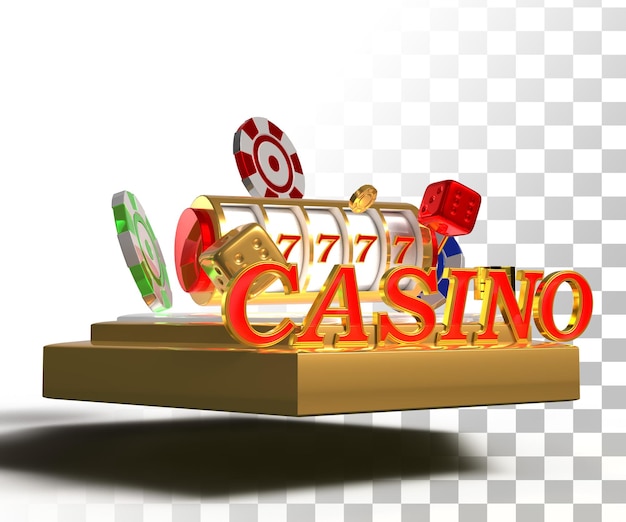 PSD casino texto 3d