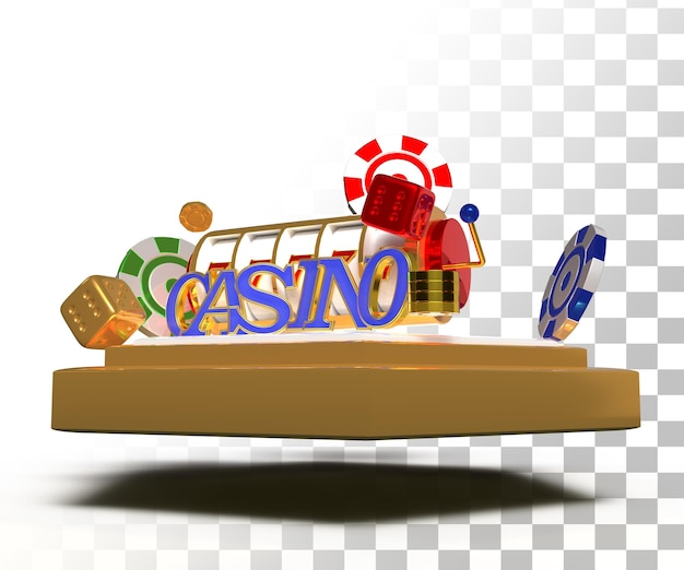 Casino texto 3d