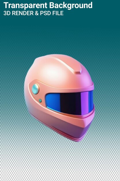 PSD un casque avec un casque bleu et rose dessus