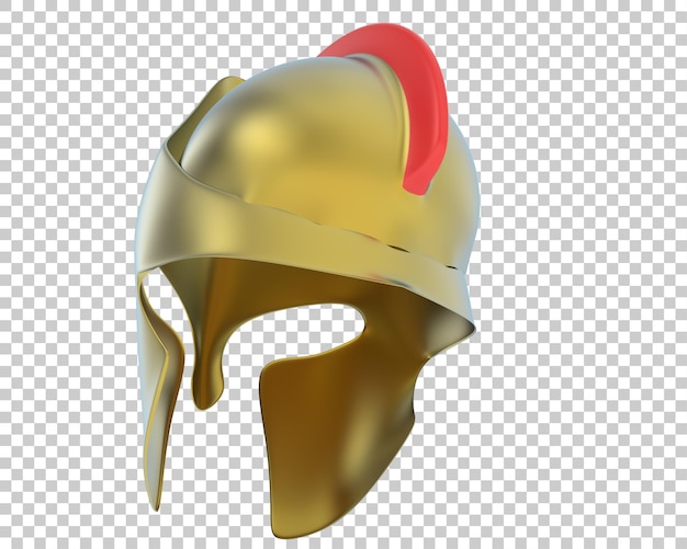 Casque De Gladiateur Sur Fond Transparent Illustration De Rendu 3d