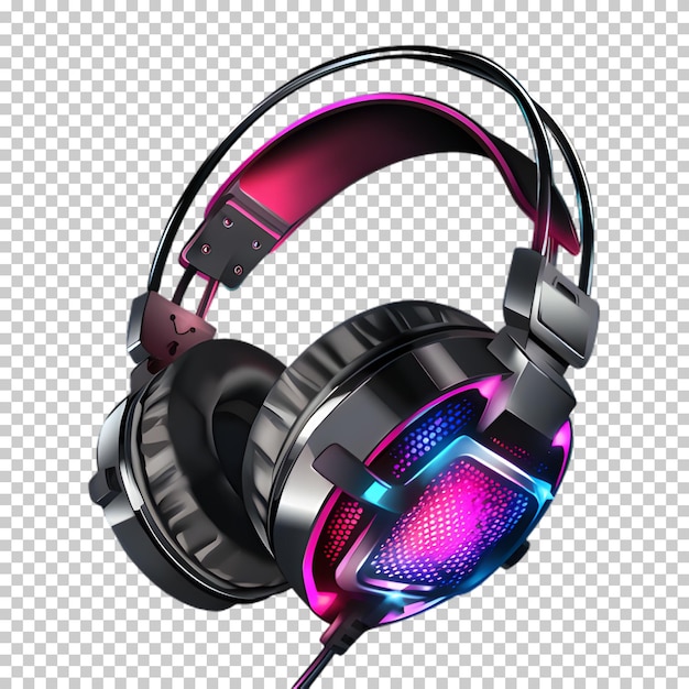 PSD casque de jeu isolé sur un fond transparent