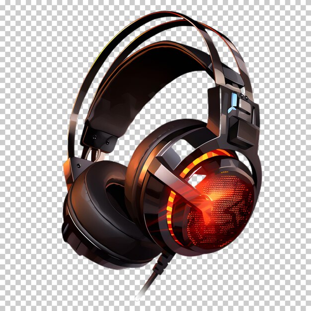 PSD casque de jeu isolé sur un fond transparent