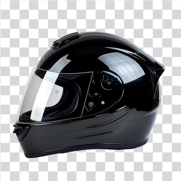 PSD casque de moto sur fond transparent