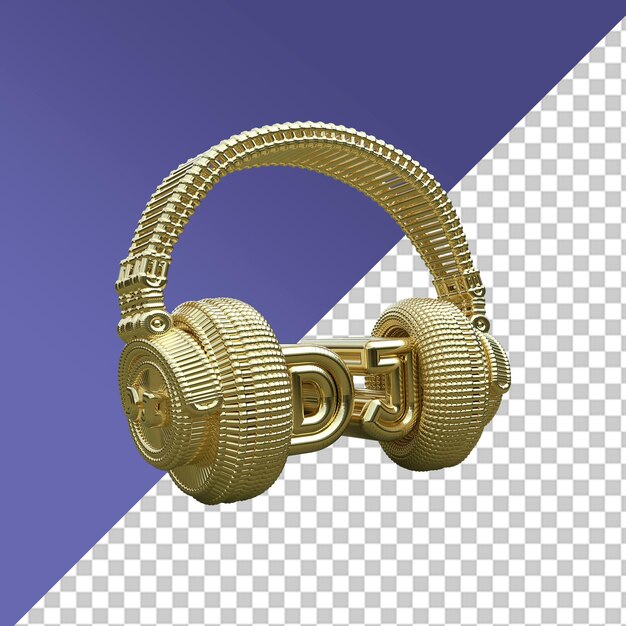 Casque Or DJ Musique Electronique