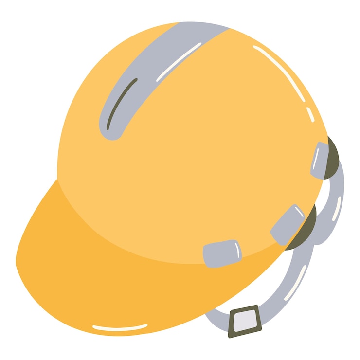 PSD casque de sécurité jaune équipement de construction essentiel