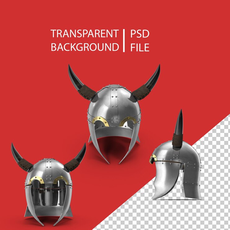PSD casque viking png