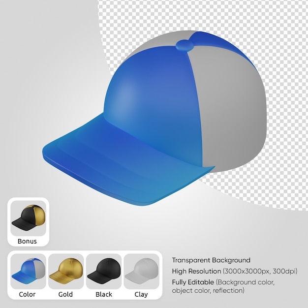 Casquette De Baseball 3d