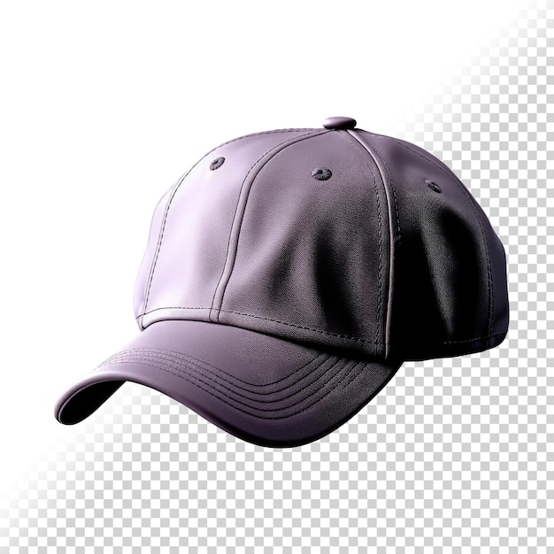 Casquette violette PSD 3D isolée