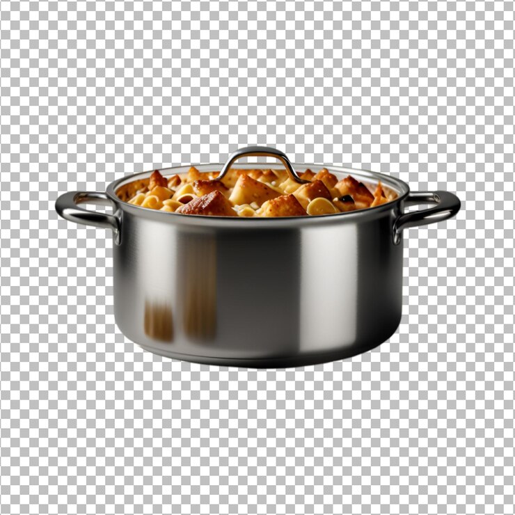 PSD casserole en un fondo transparente premium psd