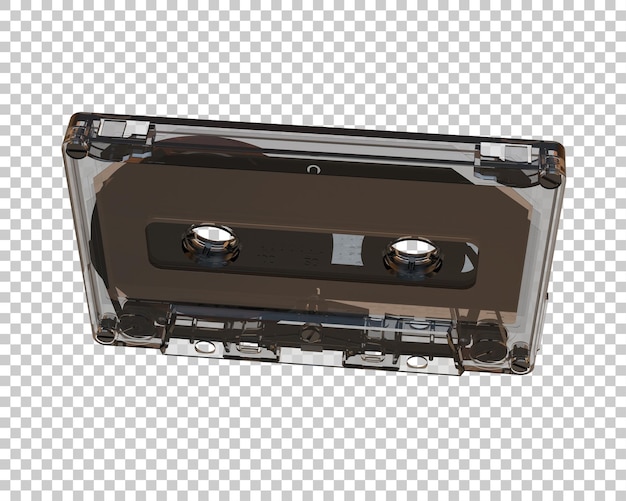 Cassetta isolata sullo sfondo illustrazione di rendering 3D