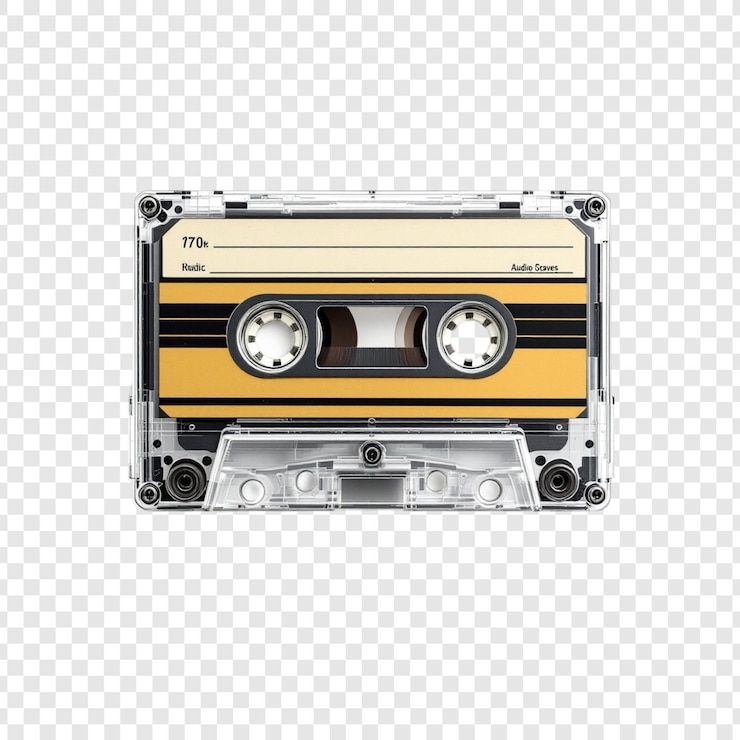 PSD cassetta retro musica vintage anni '80 nostalgia audio analogico