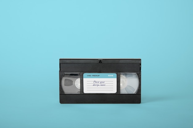 PSD cassette vhs rétro avec étui