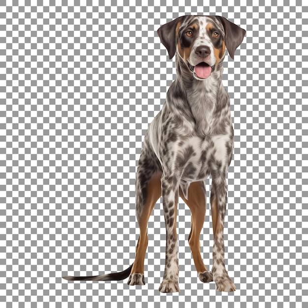 Catahoula leopard corgi isolado em fundo transparente