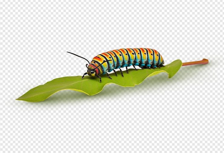 PSD caterpillar isolé