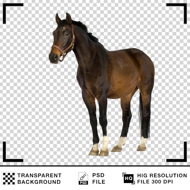 Cavallo marrone in piedi