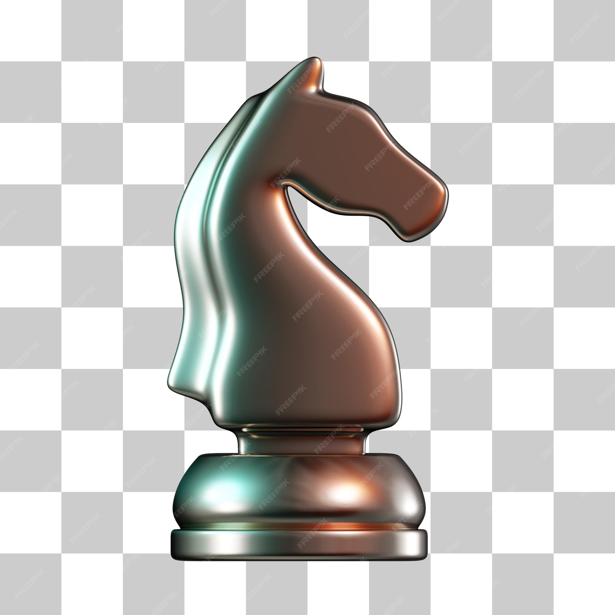 Cavalo de xadrez ícone 3d