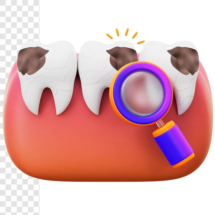 PSD cavidade de ilustração 3d