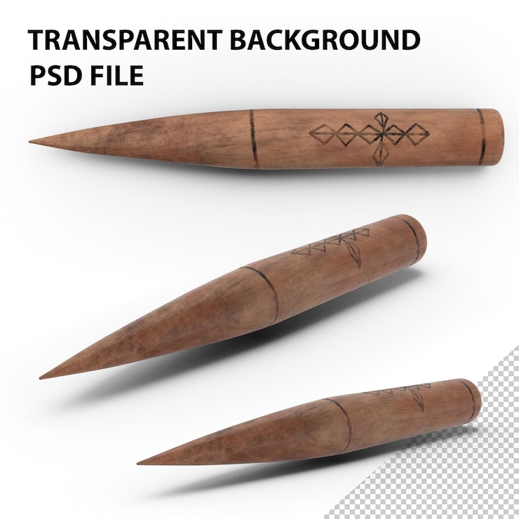 PSD cazador de vampiros y estaca png