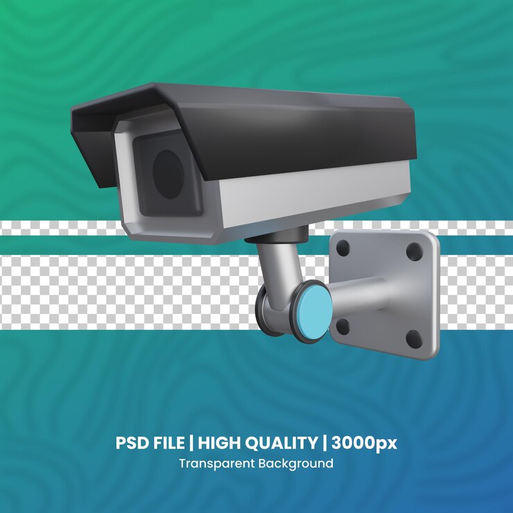 PSD cctv 3d interior 3d render pack psd file transparent background high qualty render