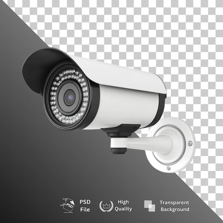PSD cctv aislado en un fondo transparente