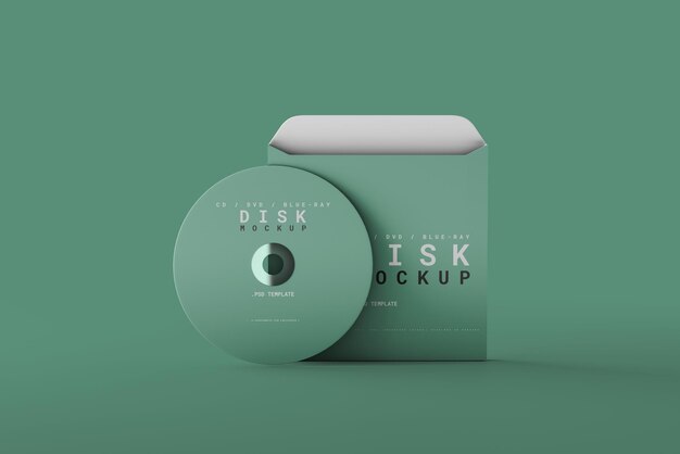 CD avec maquette de boîte
