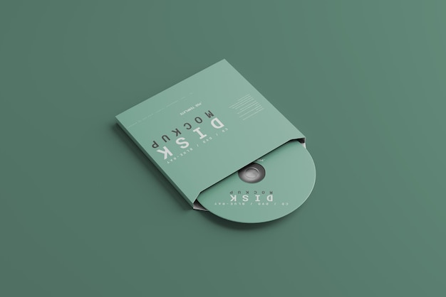 CD avec maquette de boîte